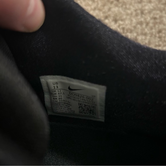 Nike KD 15 TB Kevin Durant Basketball Shoes Size 13 Black White - Picture 11 of 13